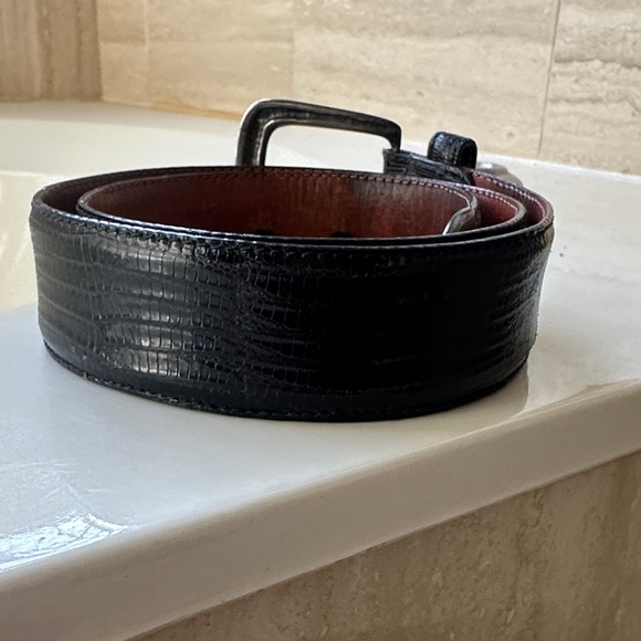 Ralph Lauren Black Leather Belt - Picture 3 of 9